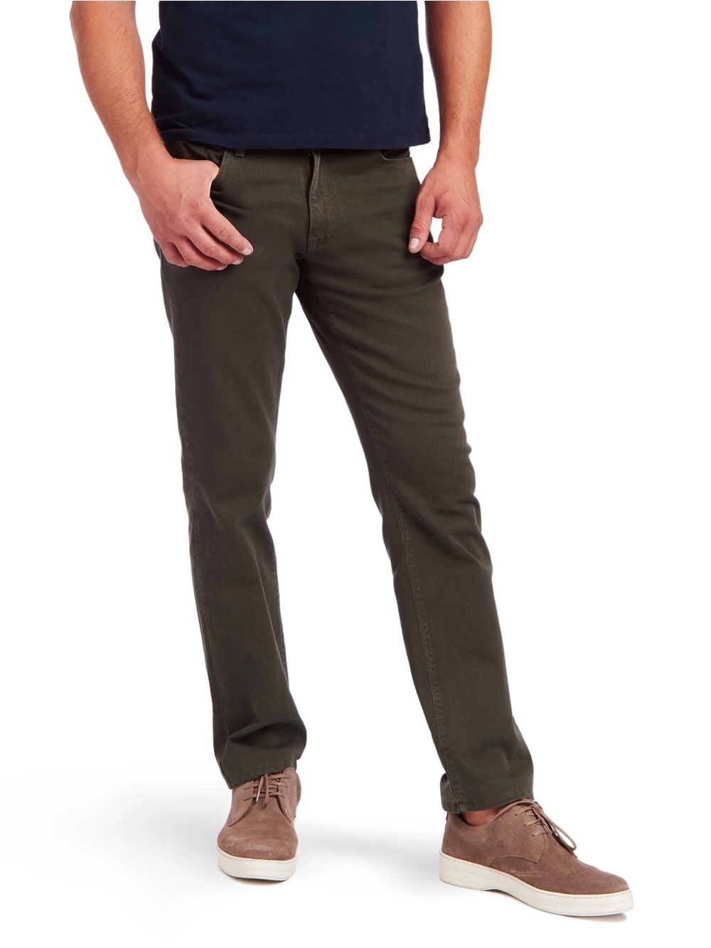 Mott & Bow Mercer Men's Slim Straight Jeans Moss  - Comfortable Everyday Fit